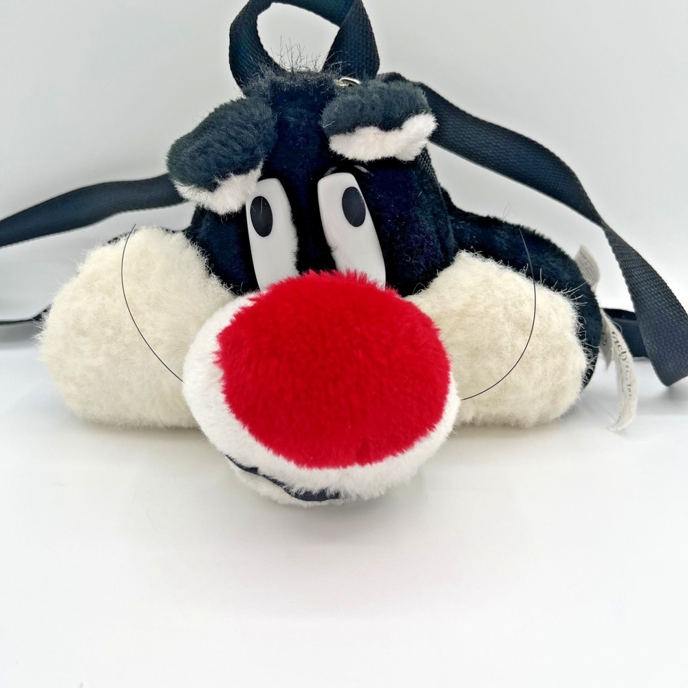 Vintage 1997 Sylvester the Cat Plush Backpack - Looney Tunes Shoulder Bag